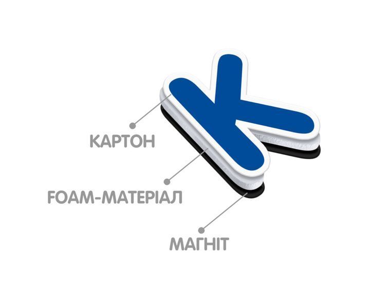 Абетка на магнітах VT5411-03  2093 фото