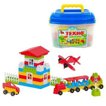 Конструктор "Technok Toys" 3640 (8) "Technok Toys" 107 деталей у валізі. 46176 1396 фото